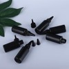 ccHuDE 25 Pcs 30ml Black Plastic Squeeze Bottles Empty Glue