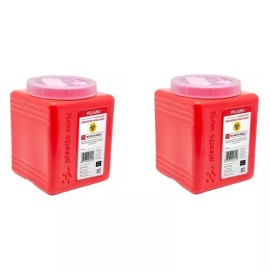 GH medic Bote Rpbi Contenedor Recolector 1.5 Lts Punzocortante 2 Pack