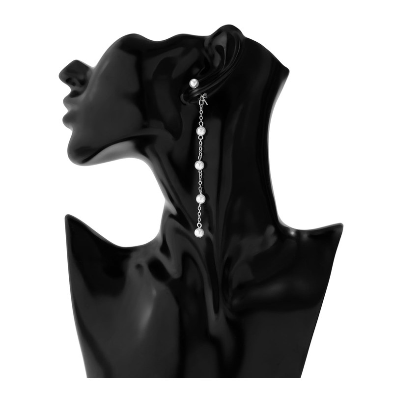 KONPJE - Juego de joyas de perlas para mujer, collar
