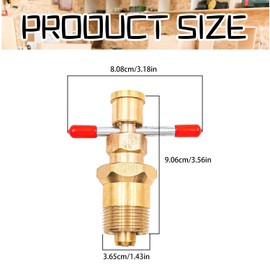 Olive Puller 15mm & 22mm – Solid Brass Tube Fitting Removal Tool, Plumbing Tool for Removing Compression Olives from Copper Pipes