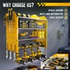 Power Tool Organizer Wall Mount with Charging Station, 4 Layers