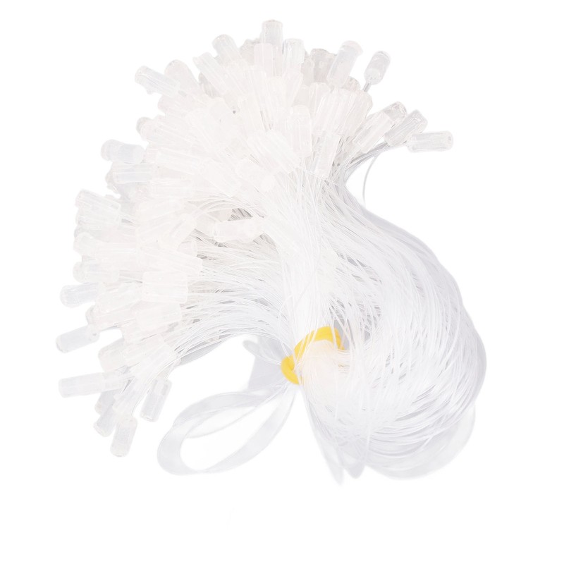 200pcs Invisible Fishing Line Elastic Wire for Hair Extensions Transparent