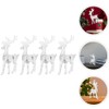 Didiseaon 4 Pcs Christmas Acrylic Reindeer Figurine Clear Standing Deer