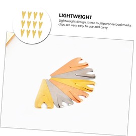 STOBOK 24pcs Vintage Bookmark Clips Decorative Bookmarks for Boys and Girls Students Office Use Premium Stainless Steel Creative Shapes Lightweight Practical for Organizing Books