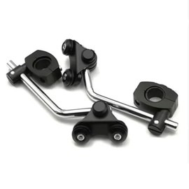 Universal Motorcycle Windshield Mounting Kit 7/8" 22mm / 1" 25mm (Black)