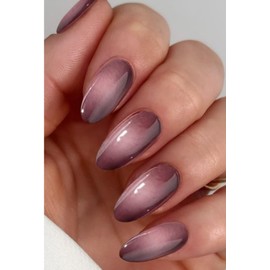 JMEOWIO Nail Foil UV Hardening Coffee Pink Colour Gradient UV Gel Nail Strips Nail Stickers Nail Stickers Nail Art Decoration Nail Design Accessories