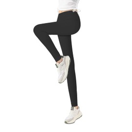 iLover Toddler Girls Cute Skinny Stretch Athletic Leggings Little Kids High Waisted Solid Yoga Pants Ankle Length 2 Packs Size 12-13 Years