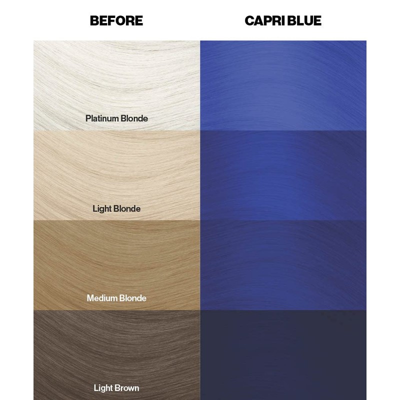 4 x Crazy Colour Semi Permanent Hair Dyes 100 ml