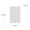 TayMac Masque Revive White Wall Plate Cover Electrical Outlet Switch