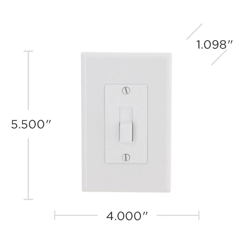 TayMac Masque Revive White Wall Plate Cover Electrical Outlet Switch