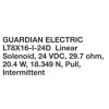 GUARDIAN ELECTRIC LT 8X16-I-24 VDC Solenoid,Tubul