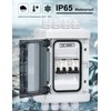 DIHOOL DC Circuit Breaker Box Cover with UV-Proof, 20 Amp