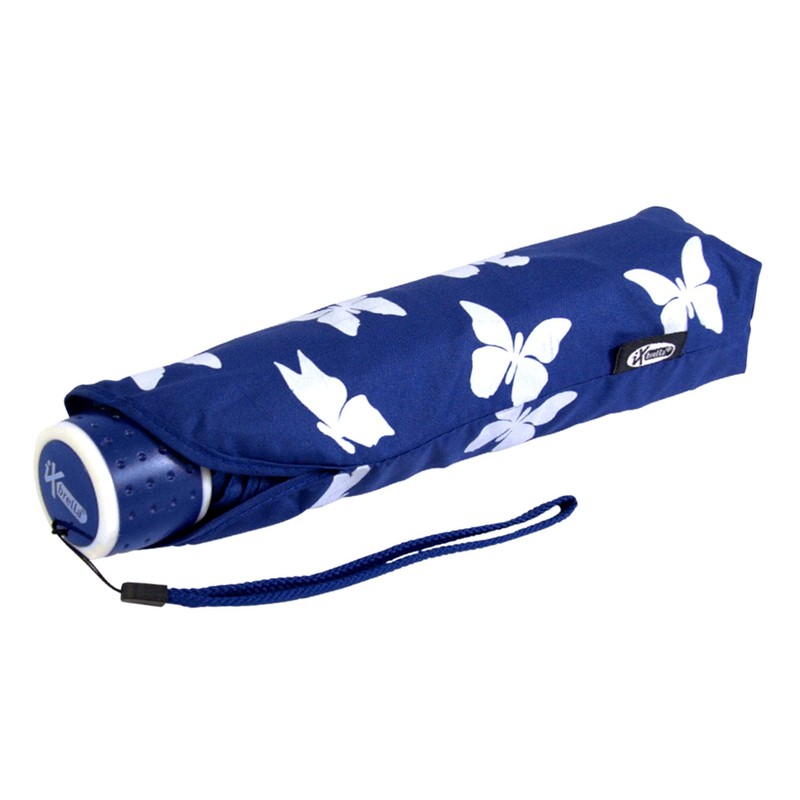 iX-Brella Mini Children's Umbrella, Safety Reflex, Extra Light, butterflies