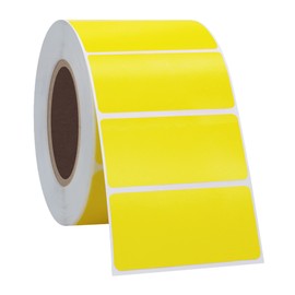 Hycodest Thermal Label 2x1 Sticker Direct Thermal Labels Self-Adhesive Thermal Paper Roll 1000 pcs, Yellow