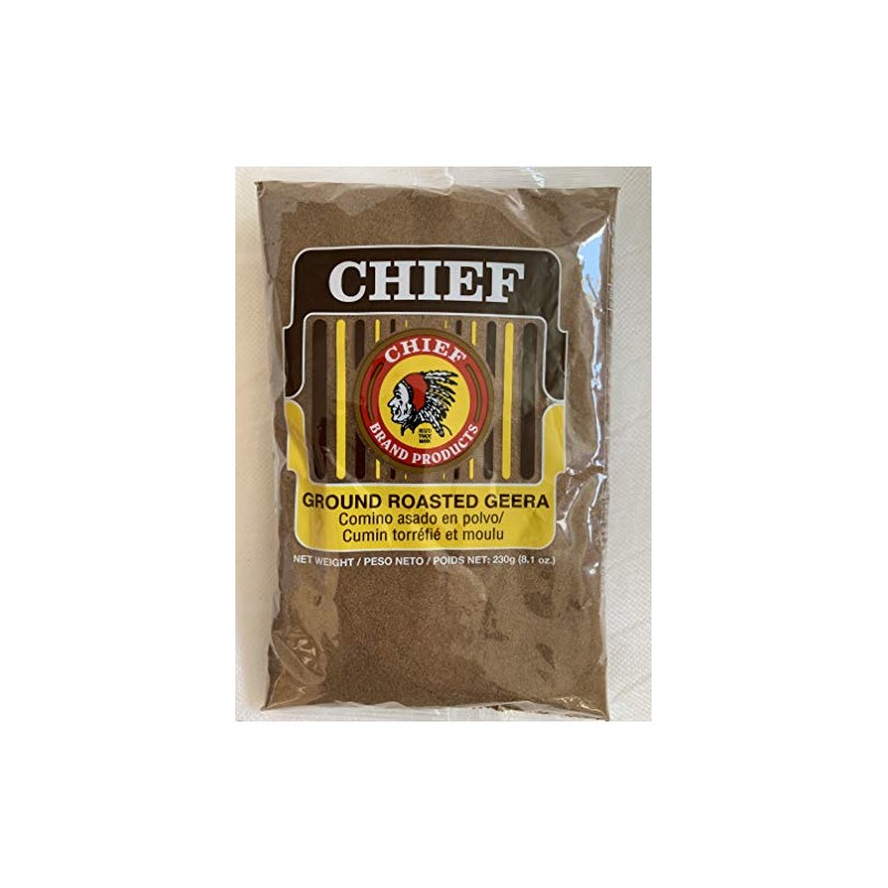 Chief Roasted Geera Ground Cumin Seeds 230g, 8.1 Oz