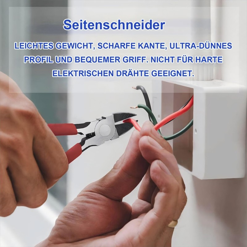 KEWAYO Side Cutters, Small, Wire Flush Cutter, 6 Inch Electronic