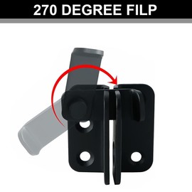 Ruayia Door Lock Deadbolt, Small Stainless Steel, Sliding Bolt with Fixed Screw, Bolt Latch for Doors, Windows, Bathroom, Cabinets and Drawers (Left Open) - Black