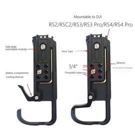 R5II L Plate Compatible with Canon EOS R5 Mark II L Bracket with Quick Release Arca Plate Vertical & Horizontal Shooting Switch for Canon R52 Protection Case Mount Directly DJI RS4 Pro RS4 RS4 RS3 RS2