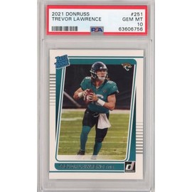 Graded 2021 Panini Donruss Trevor Lawrence #251 Rookie RC Football Card PSA 10 Gem Mint