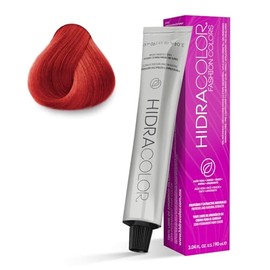 HIDRACOLOR - Tinte Semipermanente para Cabello Fashion Colors Rojo 90 ml, con Miel y Aloe Vera, Cuida y Nutre el Cabello, Cobertura Total, Coloración Uniforme y Brillante, con Filtro UV