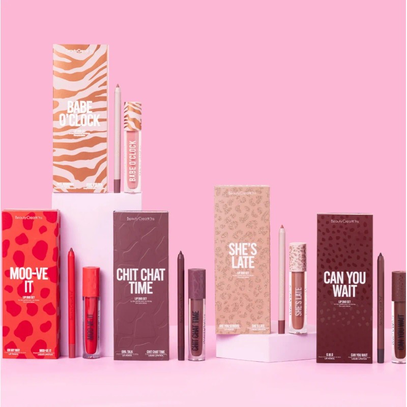 Lip Duo Set Labial Mate Liquido Delineador Beauty Creations®