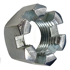 (Qty 25pcs) 5/8-18 Slotted Hex Nut Zinc Plated 5/8 x 18 Fine Thread Hardware Fastener Kit Set RV5790S