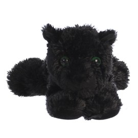Aurora® Adorable Mini Flopsie™ Onyx™ Stuffed Animal - Mini Companions Ready for Playful Adventures - for Kids All Ages, Toddlers, Adults, and Families - Black 8 Inches