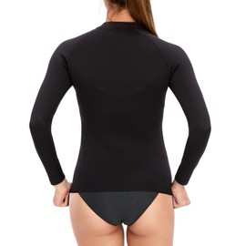 DownLTL Wetsuit Top 2 mm Wetsuit Jacket with Zip Women Men Ultra Stretch Neoprene Flexibility & Comfort Long Sleeve Front Zip Surfing Diving