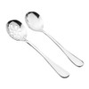 DayCount® Pack of 2 Soup Slotted Serving Spoon, 18/10 Stainless