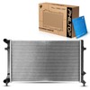 PHILTOP Aluminum Replacement Radiator for 2005-2010 Jetta 2.5L, 2006-2009 Rabbit,