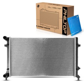 PHILTOP Aluminum Replacement Radiator for 2005-2010 Jetta 2.5L, 2006-2009 Rabbit, 2008 GTI CU2995