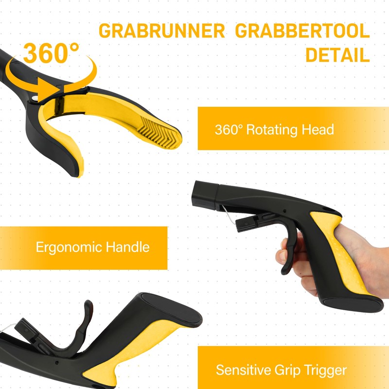 Grabber Reacher Tool -2 Pack 32” Reacher Grabber Tool with