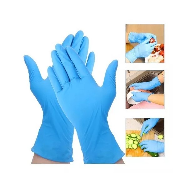UniSeal Guantes Cocina Para Preparar Alimentos Chef Azul ( 100