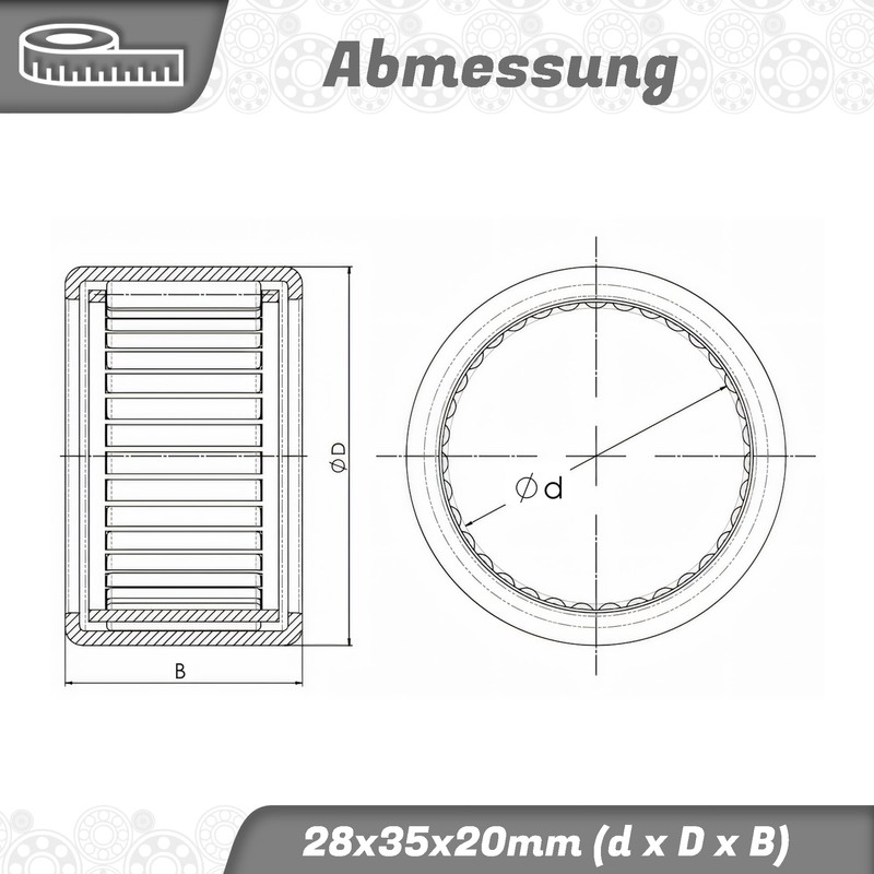Parts and Parts HK2820 Needle Sleeve 28 x 35 x