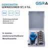 GSR Professional HSS Die Set, 8-Piece Set, 25 x 9