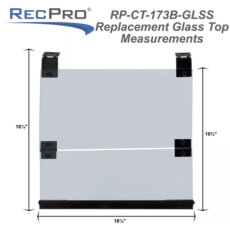 RecPro RV Glass Top for Three Burner Cooktop | Replacement