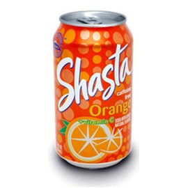 Shasta Orange Soda, 12-Count (Pack of 2)