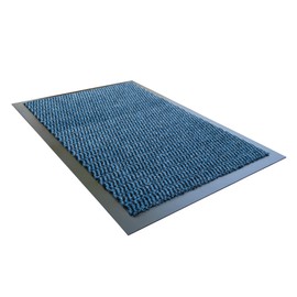 Ultralux Indoor Entrance Mat | 24” x 35” | Polypropylene Fibers and Anti-Slip Vinyl Backed Entry Rug Doormat | Blue | Home or Office Use | Multiple Sizes
