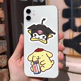 50pcs Kawaii Cartoon Sanrio Characters Stickers for Teens, Vinyl Waterproof Decal for Water Bottle Laptop Sticker for DIY Decorate Bumper Phone Party Supplies Teens Gifts (san50)