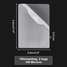 NBEADS 100 Pcs Thermal Laminating Pouches, Clear Laminating Pouch Film Photo Protecting Sheets Hot Laminate Pouches Sheets for Sealed Photo Card Documents, 6.6×9.4cm