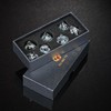 GU EI TE Liquid Core Resin DND Dice,Cat Style Polyhedral