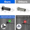 BLIKA 80 Pack Black Stainless Steel Protector Sleeves for 1/8"
