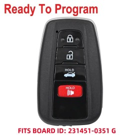 Unbranded FITS 2018 2019 2020 2021 TOYOTA CAMRY REMOTE SMART KEY FOB HYQ14FBC 89904-06220