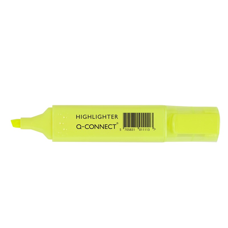 Q-Connect Yellow Highlighter Pen (Pack of 10)