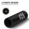 EGOFIX 3/8" Drive Deep Impact Socket, 9/16 Inch SAE Socket,