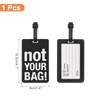 PATIKIL Luggage Tag (Not Your Bag), PVC Funny Travel Baggage