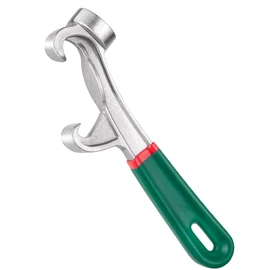 Upgraded Bucket Opener Tool 5 Gallon, 8.5 Inch Aluminum Paint Bucket Lid Opener Wrench with Non-slip Rubber Handle Grip, Metal Can Opener Lid Pail Remover Tool for Home Industrial