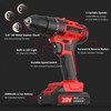 20V Cordless Drill, Electric Power Drills Kit with Battery and