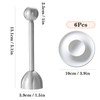 FESSOSKO 6 Pcs Plastic Egg Cups, Round Egg Cup with