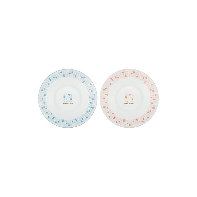 ディック ブルーナ 「 Miffy モザイクアート 」 ミッフィー パスタ皿 ペア 食器セット(化粧箱入)